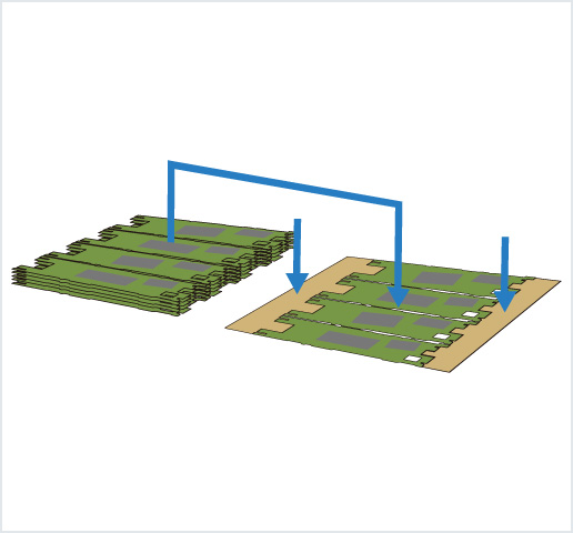 ［Image］PCB placer： HDI 基板用高精度框架排列机